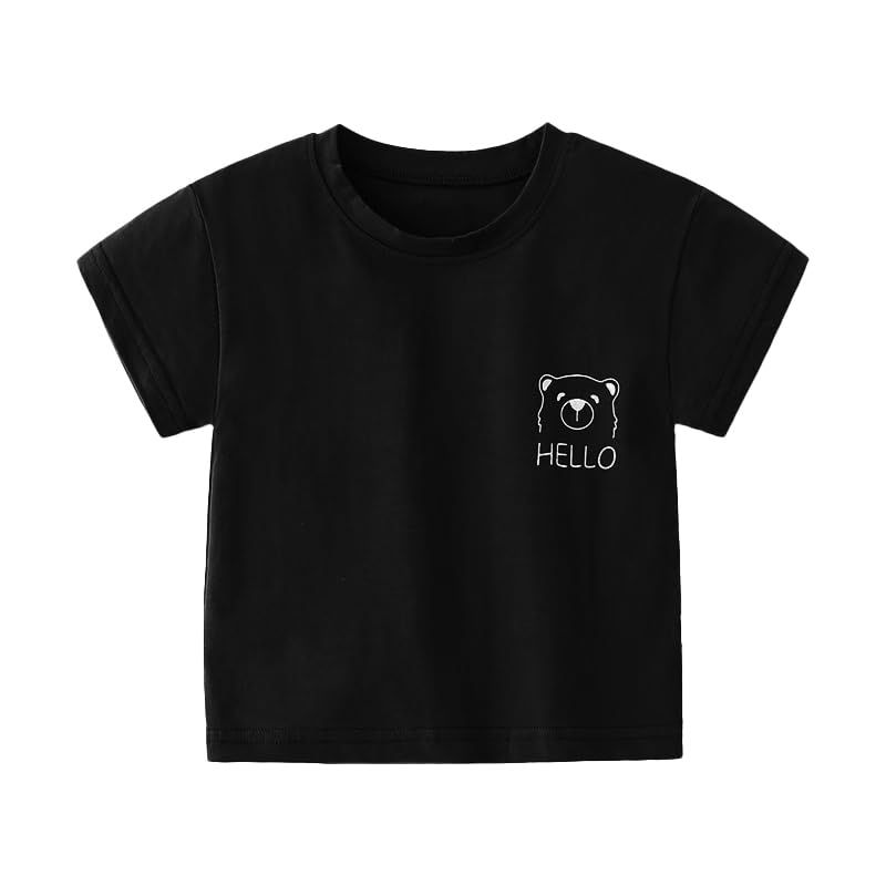 Toddler Short Sleeve Crewneck T-Shirt for Boys & Girls