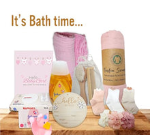 Baby Girl Gift Basket - Newborn Essentials Care Package, Pink & White