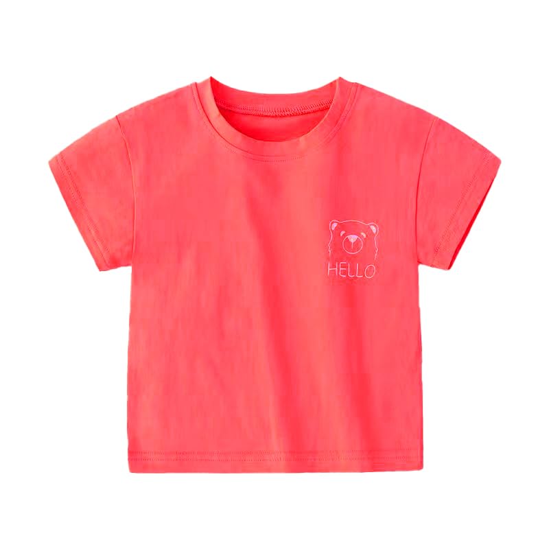 Toddler Short Sleeve Crewneck T-Shirt for Boys & Girls