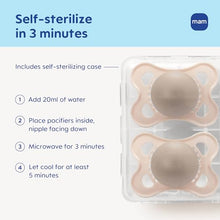 Baby Pacifier 2 Pack - Orthodontic Nipple, 0-6 Months