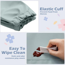 Long Sleeve Waterproof Baby Bibs 4 Pack - Feeding Smocks with Pocket