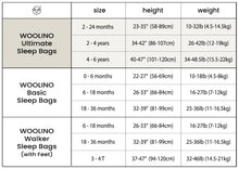 Woolino Toddler Sleeping Bag, 4 Season, Merino Wool and Organic Cotton Baby Wearable Blanket