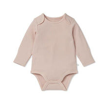 Baby Long Sleeve Ribbed Bodysuit 4 Pack - Pink Mix, Envelope Neck, 9-12 Months