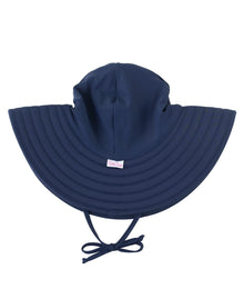 RuffleButts® Baby/Toddler Girls UPF 50+ Sun Protective Wide Brim Swimwear Sun Hat