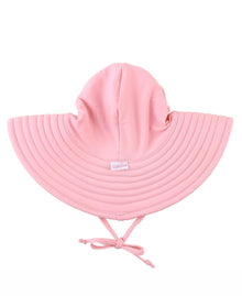 RuffleButts® Baby/Toddler Girls UPF 50+ Sun Protective Wide Brim Swimwear Sun Hat