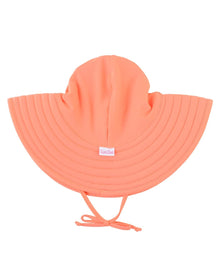 RuffleButts® Baby/Toddler Girls UPF 50+ Sun Protective Wide Brim Swimwear Sun Hat