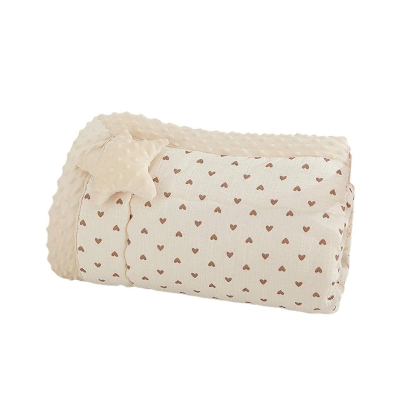 Double-Sided Cotton Muslin Baby Quilt Blanket - 47 x 59 In