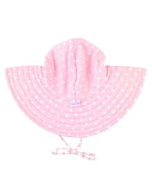 RuffleButts® Baby/Toddler Girls UPF 50+ Sun Protective Wide Brim Swimwear Sun Hat