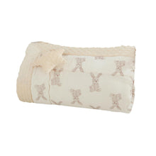Double-Sided Cotton Muslin Baby Quilt Blanket - 47 x 59 In