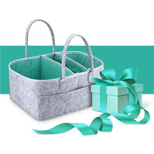 Diaper Caddy Organizer - Portable Storage Basket with Waterproof Liner
