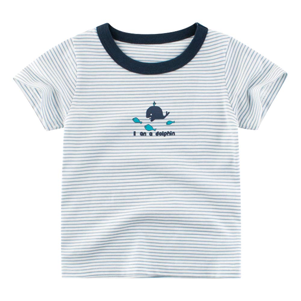 Boys Construction Theme Cotton T-Shirt - Short Sleeve Crewneck