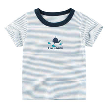 Boys Construction Theme Cotton T-Shirt - Short Sleeve Crewneck