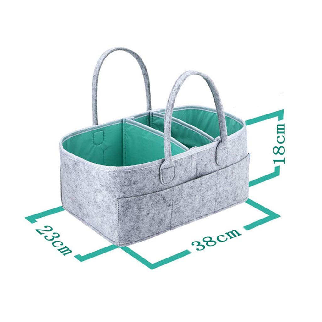 Diaper Caddy Organizer - Portable Storage Basket with Waterproof Liner
