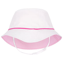 Girls Reversible Sun Hat with Chin Strap