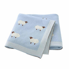 Cotton Knitted Baby Swaddle Blanket - Soft Stroller & Crib Throw