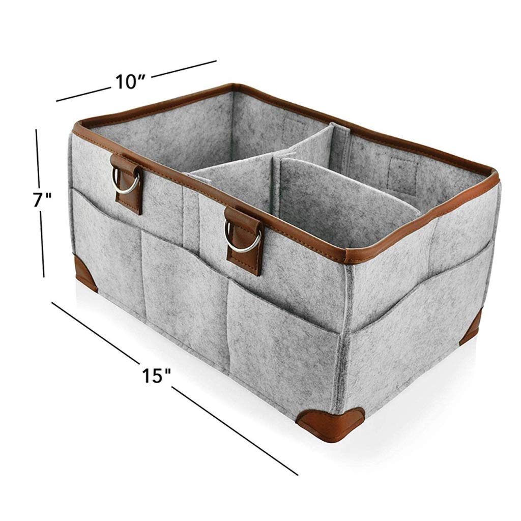Portable Diaper Caddy Organizer - Nursery & Car Storage Basket