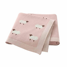Cotton Knitted Baby Swaddle Blanket - Soft Stroller & Crib Throw