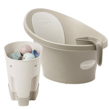 Baby Bathtime Essentials Bundle - Bath Support, Rinse Jug & Toy Scoop