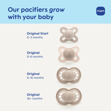 MAM Original Matte Baby Pacifier, Nipple Shape Helps Promote Healthy Oral Development, Sterilizer Case, Boy and Girl, 0-6 Months (2 Count)
