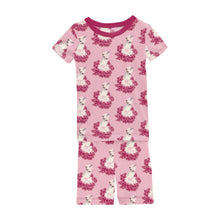 KicKee Solid Short Sleeve Pajama Set, Baby to Kid