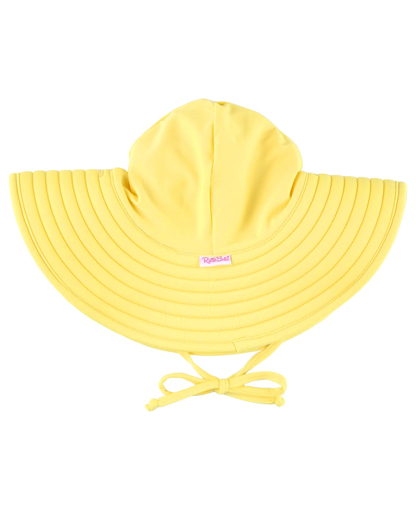 RuffleButts® Baby/Toddler Girls UPF 50+ Sun Protective Wide Brim Swimwear Sun Hat