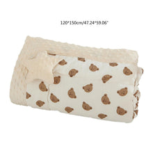Double-Sided Cotton Muslin Baby Quilt Blanket - 47 x 59 In