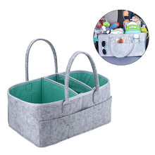 Diaper Caddy Organizer - Portable Storage Basket with Waterproof Liner