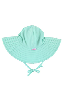 RuffleButts® Baby/Toddler Girls UPF 50+ Sun Protective Wide Brim Swimwear Sun Hat