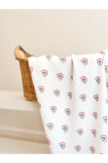 Cotton Muslin Swaddle Blanket - 39 x 39 In, White