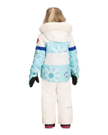 Girls Insulated Waterproof Ski Jacket with Faux Fur