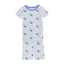 KicKee Solid Short Sleeve Pajama Set, Baby to Kid