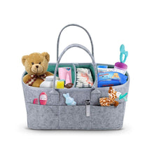 Diaper Caddy Organizer - Portable Storage Basket with Waterproof Liner