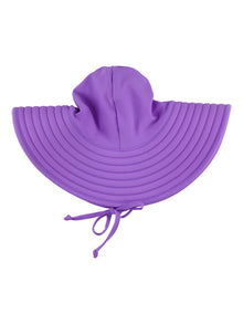 RuffleButts® Baby/Toddler Girls UPF 50+ Sun Protective Wide Brim Swimwear Sun Hat