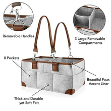 Portable Diaper Caddy Organizer - Nursery & Car Storage Basket