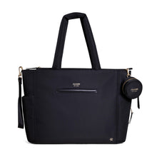 Large Diaper Tote Bag - Changing Pad & Baby Essentials Storage, Black