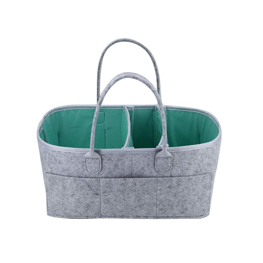 Diaper Caddy Organizer - Portable Storage Basket with Waterproof Liner