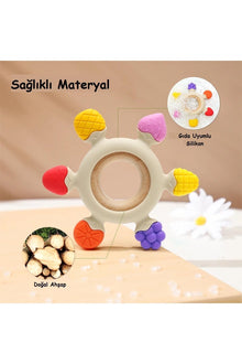 Silicone Fruit Teether Ring Pacifier - BPA Free, Beige