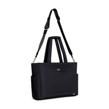 Large Diaper Tote Bag - Changing Pad & Baby Essentials Storage, Black