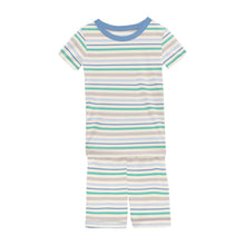 KicKee Solid Short Sleeve Pajama Set, Baby to Kid