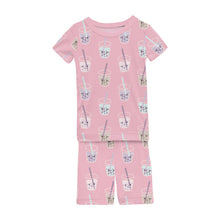 KicKee Solid Short Sleeve Pajama Set, Baby to Kid