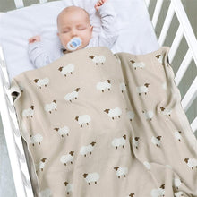 Cotton Knitted Baby Swaddle Blanket - Soft Stroller & Crib Throw
