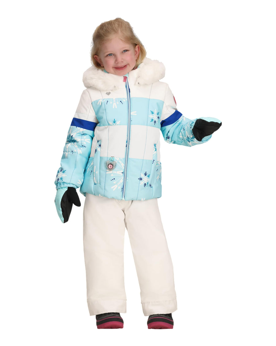 Girls Insulated Waterproof Ski Jacket with Faux Fur