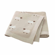 Cotton Knitted Baby Swaddle Blanket - Soft Stroller & Crib Throw