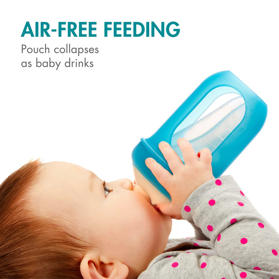 Boon Nursh Reusable Silicone Pouch Baby Bottles