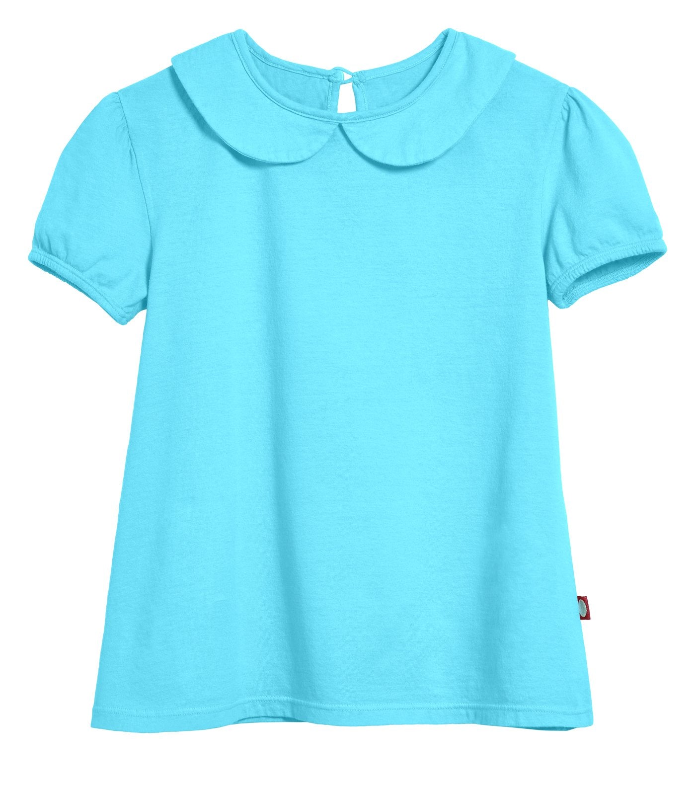 City Threads Little Girls' Peter Pan Collar A-Line Puff Tee Tshirt Top Blouse
