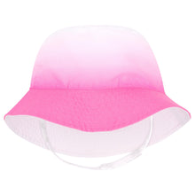 Girls Reversible Sun Hat with Chin Strap
