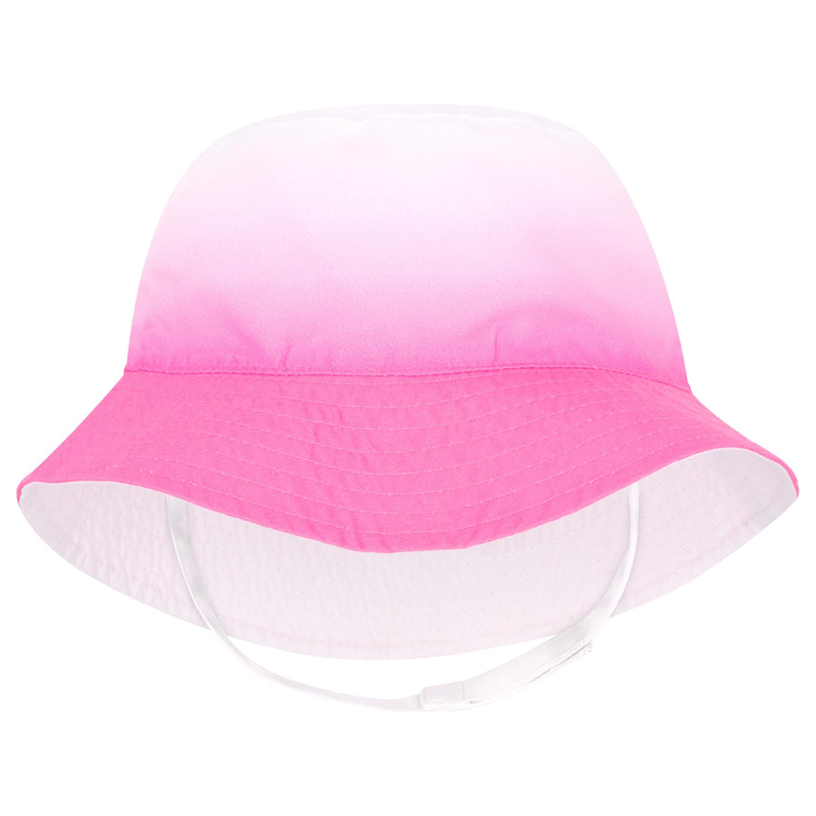 Girls Reversible Sun Hat with Chin Strap