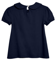 City Threads Little Girls' Peter Pan Collar A-Line Puff Tee Tshirt Top Blouse