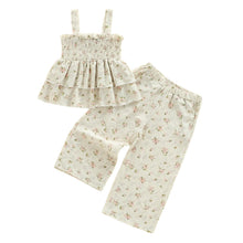 Baby Girl Spring Outfit Set - Smocked Sleeveless Top & Pocket Pants