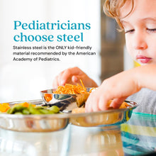 Stainless Steel Divided Plates for Kids - Set of 4
